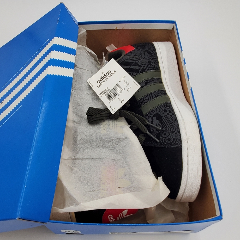 Adidas Black and Red Sneakers